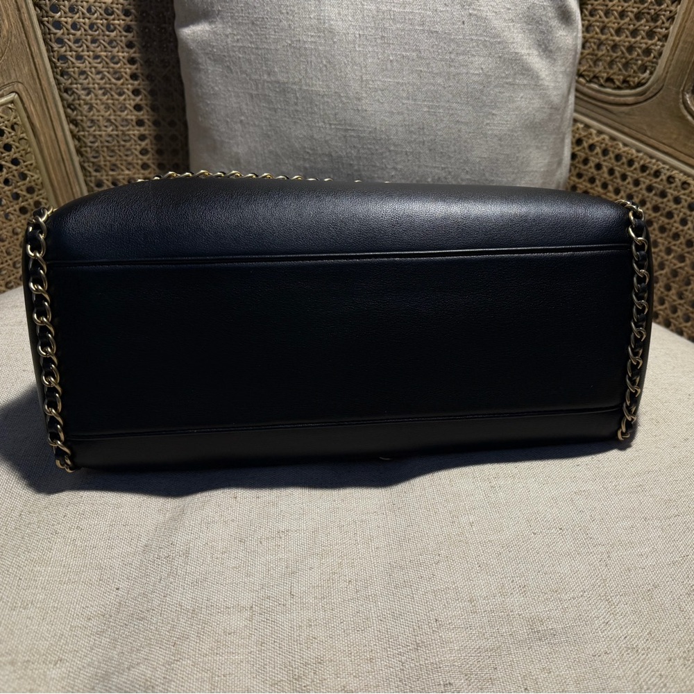 Structured Black Shoulder Bag / tote - Picture 5 of 5